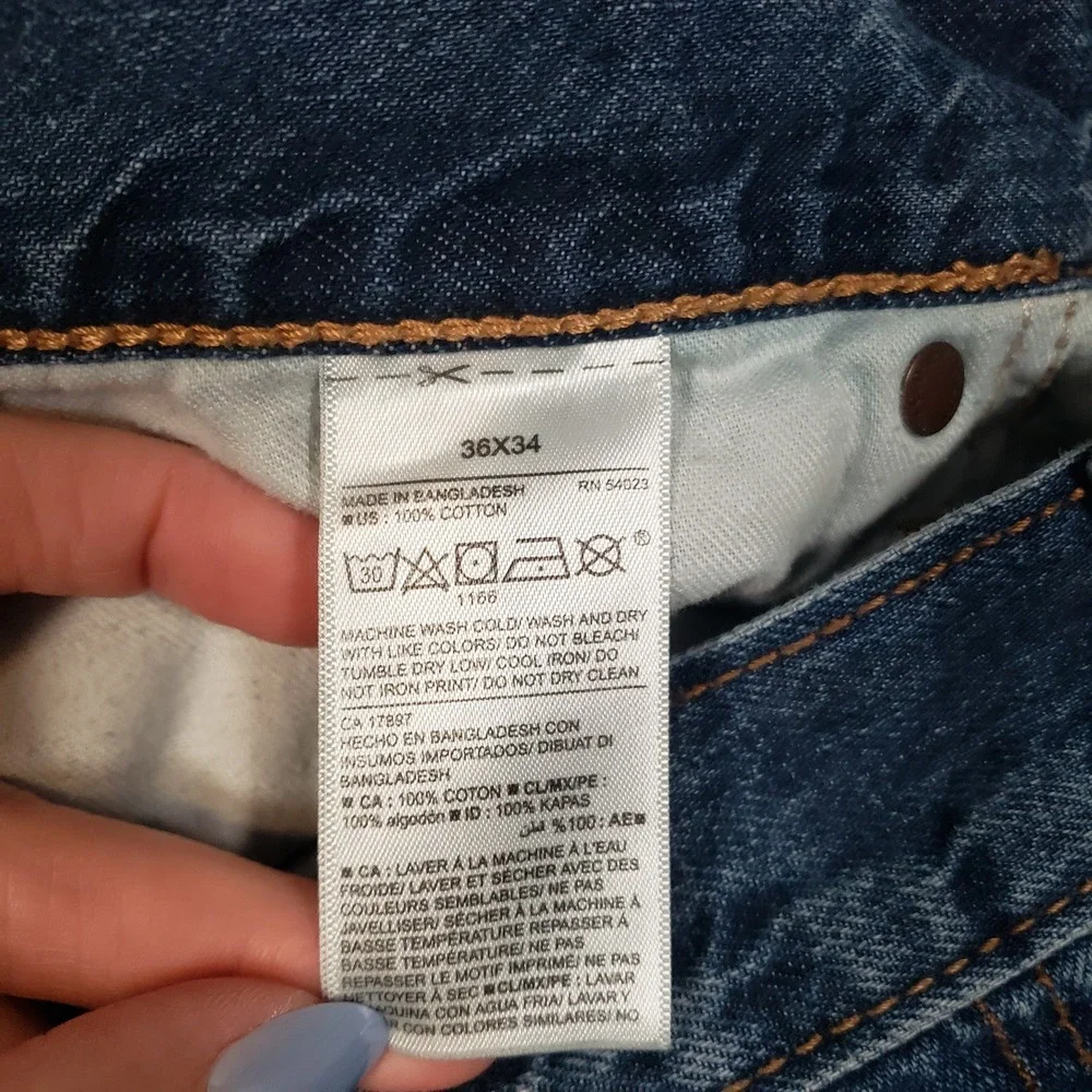 Old Navy Jeans Mens 36x34 Blue Regular Standard Straight Leg Denim